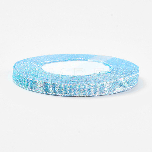 Polyester Organza Ribbon ORIB-WH0003-14-1