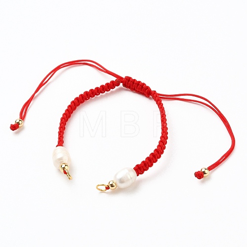 Adjustable Nylon Thread Braided Bead Bracelet Making AJEW-JB00791-02-1