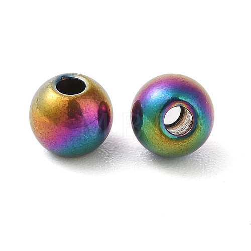 Titanium Steel Beads STAS-B060-01B-M-1