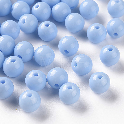 Opaque Acrylic Beads MACR-S370-C10mm-SS2113-1