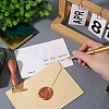 Raw(Unplated) Wax Seal Brass Blank Stamp AJEW-CP0007-44B-3