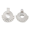 304 Stainless Steel ABS Imitation Pearl Stud Earrings EJEW-M069-02P-2