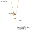 304 Stainless Steel Lariat Necklaces STAS-OY018-28G-2