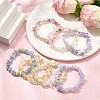 7Pcs Gemstone Stretch Bracelet Sets BJEW-JB11174-2