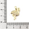 Brass Cubic Zirconia Pendants KK-B187-12G-3