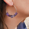 Alloy Hoop Earrings WGA158A-05-2