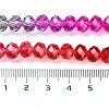 Transparent Painted Glass Beads Strands X1-DGLA-A034-T8mm-A24-3