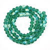 Imitate Austrian Crystal Bicone Frosted Glass Beads Strands LS-EGLA-A039-T2mm-MB10-2