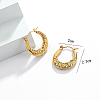 304 Stainless Steel Hoop Earrings IO9179-2-3