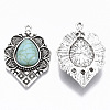 Tibetan Style Alloy Pendants PALLOY-R113-001-RS-2