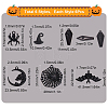 36Pcs 6 Style Halloween Theme Alloy Enamel Pendants FIND-SC0004-37-2