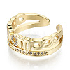 Brass Micro Pave Clear Cubic Zirconia Cuff Rings RJEW-S045-052G-NR-4