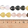 Gradient Color Opalite & Natural Ferruginous Quartz & Tiger Eye & Moss Agate & Lemon Jade Beads Strands G-B185-A03-6