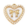 304 Stainless Steel Enamel Pendants STAS-P430-05G-1