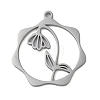 Non-Tarnish 304 Stainless Steel Pendants STAS-P338-01K-P-1