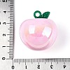 Plating Opaque Acrylic Pendants PACR-T018-02M-4