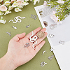 24Pcs 12 Style 201 Stainless Steel Big Pendants and Filigree Joiners Links STAS-DC0003-01-3