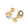 Brass Enamel Charms KK-B129-22G-2