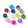 12 Colors Transparent Baking Painted Crackle Glass Beads CCG-FS0001-02B-2