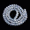 Electroplate Glass Beads Strands X-EGLA-A044-J6mm-B06-3