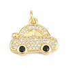 Brass Micro Pave Cubic Zirconia Pendants KK-F938-39G-02-1
