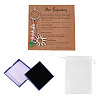 1Pc Gemstone Chip with 201 Stainless Steel Charm Keychains KEYC-CO0001-01C-1
