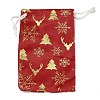 Gold Stamping Christmas Velvet Storage Bags ABAG-Q053-01A-02B-1