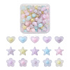 90Pcs 3 Style Transparent Acrylic Beads FACR-PJ0001-01-1