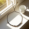 Minimalist Glass & Alloy Beads Slider Bracelets for Women SD4313-3