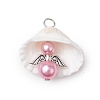 Natural Shell Pendants PALLOY-JF02646-2