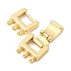Brass Fold Over Clasps KK-Z150-20G-01-2