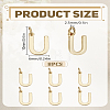 8Pcs Brass Charms KK-LP0001-85U-2