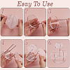1 Set 5-Tier Round Acrylic Jewelry Riser Stands ODIS-CN0001-06-6
