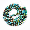 Baking Painted Glass Beads Strands DGLA-N003-8mm-B08-3