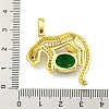Brass Micro Pave Cubic Zirconia Pendants KK-K354-20G-3