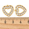 Brass Clear Cubic Zirconia Pendants KK-N254-32G-3