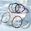 Natural/Synthetic Gemstone Stretch Bracelets Sets BJEW-JB03797-5