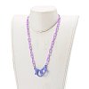 Personalized Opaque Acrylic Cable Chain Necklaces NJEW-JN03432-04-4