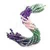 Natural Flower Amazonite & Amethyst & Flower Amazonite & Green Aventurine & Blue Aventurine Beads Strands G-B095-A01-01-1