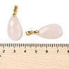 Natural Rose Quartz Pendants G-L614-D03-G02-3