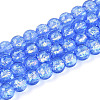 Handmade Foil Lampwork Beads Strands FOIL-K003-06A-14-1