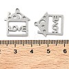 201 Stainless Steel Pendants STAS-F337-06P-3