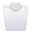 Glass Beads Choker Necklaces NJEW-JN02500-6