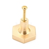 Hexagon with Marble Pattern Brass Box Handles & Knobs DIY-P054-C02-3