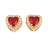 Brass Pave Cubic Zirconia Beads CU-CBA3D67-08G-07-1