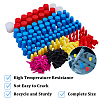 350Pcs Silicone Plugs AJEW-WH0752-326B-4