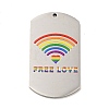 Non-Tarnish Pride 201 Stainless Steel Big Pendants STAS-J041-05E-1