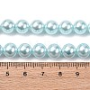 Electroplated Shell Pearl Beads Strands BSHE-G041-8mm-03-4
