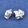 Brass European Beads KK-A292-06S-2