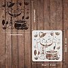 Plastic Reusable Drawing Painting Stencils Templates DIY-WH0172-548-2